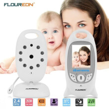 FLOUREON Baby Monitor Digitale Wireless 2.4GHz LCD Video Visione Notturna Ninne Nanne Radio EU