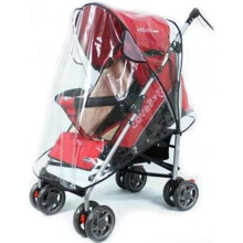 ELENXS@ Funda universal de plástico impermeable para cochecito de bebé para proteger a los niños