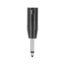 6,35 mm Mono Mannelijk Naar XLR 3-Pins Mannelijke Audiostekker Converter Adapterconnector voor Hoofdtelefoon-Microfoonversterker