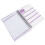 3Pièces De Budget Spiralé Violet Pour Planification Mensuelle 2