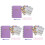 3Pièces De Budget Spiralé Violet Pour Planification Mensuelle 4