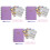 3Pièces De Budget Spiralé Violet Pour Planification Mensuelle 5
