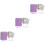 3Pièces De Budget Spiralé Violet Pour Planification Mensuelle 7