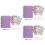 3Pièces De Budget Spiralé Violet Pour Planification Mensuelle 8