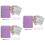 3Pièces De Budget Spiralé Violet Pour Planification Mensuelle 9