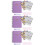 3Pièces De Budget Spiralé Violet Pour Planification Mensuelle 10