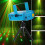 Getek Μίνι Προβολέας για DJ, Σκηνικό Φως, Disco, R&G, Φωτισμός Πάρτι με Λέιζερ (Μπλε) 1