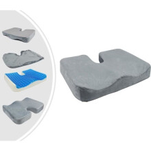 Cuscino ortopedico in gel per il coccige, spessore del cuscino: grigio, dimensioni: 45 x 35 x 7 cm