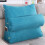Cuscino - Comodo - Blu - 45x45x20cm - Fodera sfoderabile - Tasca laterale 1