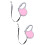 2Pièces Laisse Rétractable Rose Avec 7