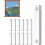Window Screen - Unspecified - 12 Magnets - Magnetic Fixing - Adjustable - White 1