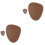 4Pièces De Table Dessous De Verre Cuir PU Marron Imperméables 3