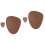 4Pièces De Table Dessous De Verre Cuir PU Marron Imperméables 4