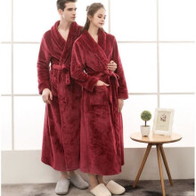 accappatoio per donna e uomo taglia XL colore rosso vino
