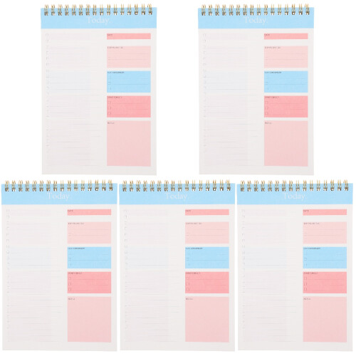 5Pièces Cahier Spiralé Qualité Usage 2