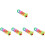 5Pièces Tunnel Chat Intérieur Polyester Multi Usage 6