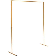 Decoratieve metalen trouwboog, vierkant trouwaccessoire, voor feest en ceremonie.