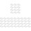 48Pièces Support Porte-Notes Transparent Pour Table Décor 2