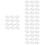 48Pièces Support Porte-Notes Transparent Pour Table Décor 6