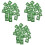 300Pièces Cubes En Bois Vert Pour Déco DIY Éducative Et 3