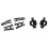 2Pcs Rear Wheel  Hub Carrier with 4Pcs Rear Upper & Lower Arm 1