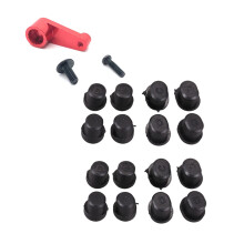 Metal 144001-1263 25T Servo Arm Horn Upgrade Parts Red with 2 Set 144001-1267 Front and Rear Swing Arm Shaft Sleeve