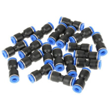 Hililand 20 pezzi 1/4" OD 6mm connettori pneumatici dritti a pressione