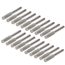 20 stuks diamanten slijpstenen voor kettingzagen met een diameter van 4,0 mm (zilver)