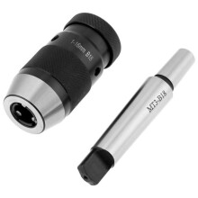 Adaptador de fixação de mandril autoapertante para furadeira sem chave com mandril cônico MT3-B18 de 1-16 mm - CWU