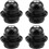 4-delige E27 fittingadapter, zwarte E27 fitting, schroeffitting, E27 fitting, retro Edison E27 fitting, fitting 1