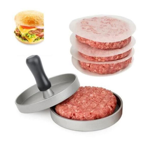 Pressa per hamburger - WOWSUPER - Facile da usare - Nero - 110 Watt