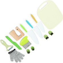 Set di coltelli da frutta per bambini Fdit, coltelli per bambini per cucinare davvero, pelapatate, taglieri