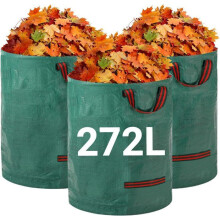 Sacchi per rifiuti da giardino - Non specificato - 272 L - Antistrappo - Idrorepellenti - 4 manici