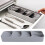 Organizzatore per cassetti da cucina - Marca - Modello - PP - Grigio - Divisore per coltelli e posate 1