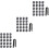 63Pièces Capuchons De Boulons De Roue Gris ABS Solides 5