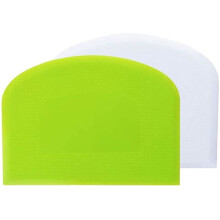 Cortador de Masa - No Especificado - 12 x 9,5 cm - Verde y Blanco - 2 Piezas - Durable y Flexible