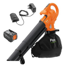 Flymo 18V Cordless EasiBlowVac Leaf Blower Vacuum with 4Ah Battery