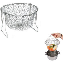 Cesta dobrável para salada