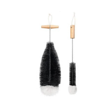 Glass Bottle Brush, Bottle Cleaner, 2 Pack Cleaning Brushes, Black Bottle Cleaner