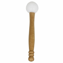 Mazzuolo di gomma per ciotola di cristallo tibetana, manico in legno, suono professionale, manico in legno, percussore con