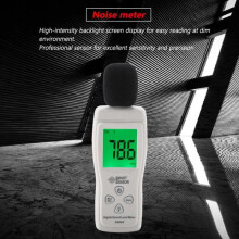 Ammattimainen digitaalinen äänitasomittari 30-130 dB - Desibelimittaus - Äänitasomittari - LCD-näyttö