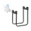2Sets Wasserflaschen Schwarz Eisen Und Kunststoff 10