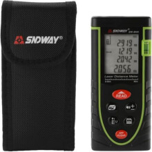 Telémetro láser digital XCSOURCE de 40 m con retroiluminación LCD y bolsa de almacenamiento BI863