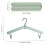 Portable Folding Travel Clothes Hangers, Light Multi-Functional Compact Hangers for Suitcase, Closet Organization 8