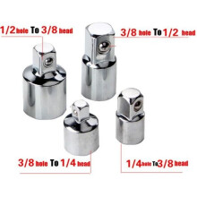 Adattatore per chiave a cricchetto, convertitore 1-4, 3-8, 1-2, CR-V, 4 pezzi