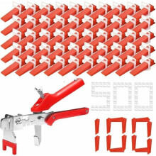 601Pcs Tile Leveling Kit with 500Pcs 2mm Tile Wedges, 100Pcs Levelers, Multiple Colors YYV