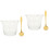 2Ensembles Bols En Verre Transparent Pour 4