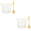 2Ensembles Bols En Verre Transparent Pour 6