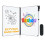 Tableaux effaçables double face A5, tableau blanc portable avec marqueur 1