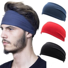 Black turban headband - Yoga and sport - Headband - Solid color - Adult - Unisex